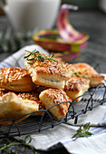 Puff pastries with an anchovy filling