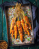 Roasted carrots with honey and almonds