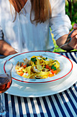 Pappardelle mit Hühnerragout