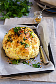 Whole roasted cauliflower