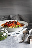 Osso bucco with vine tomatoes