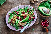 Cranberry avocado salad