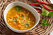 Amaranth and millet soup with pumpkin