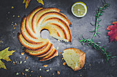 Olive oil cake with rosemary and lemon