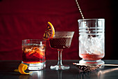 Red cocktails