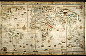 Desceliers map of the world, 1550