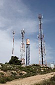 Communications masts, West Bank