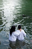 Jordan River baptism, Israel