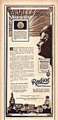 Radium beauty treatment advert, 1919