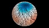 Ceres hydrogen content, satellite image