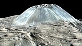 Ahuna Mons, Ceres, satellite image