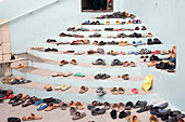 Shoes outside a mosque