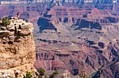 Young man at the Grand Canyon, Arizona, USA