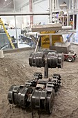 RASSOR Mars mining robot demonstration