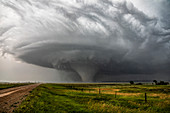 Large tornado, Montana, USA