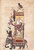 Elephant clock invention, 14th century