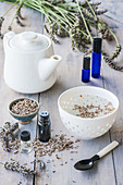 Essential oil of lavender (Lavandula sp)and herbal tea