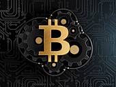 Bitcoin, conceptual illustration