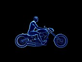 Illustration of a biker