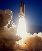 Launch of Shuttle Columbia on STS-32