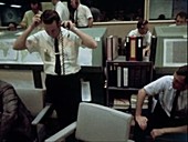 Apollo 11 mission control after lunar surface activity
