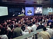 Apollo 11 mission control splashdown celebrations