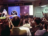 Apollo 11 mission control splashdown celebrations