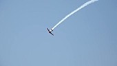 Plane performing aerobatics