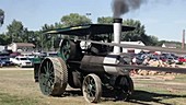 Steam Tractor Uses Pulley