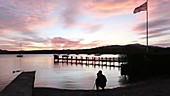 Photographer in harbour