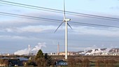 Wind turbine with factory
