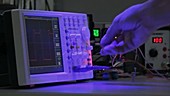 Oscilloscope in lab