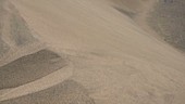 Sand moving in desert