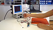 Oscilloscope in lab