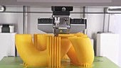 3D printer making a model