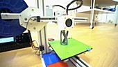 3D printer on floor