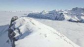 Elsighorn mountain, Switzerland, aerial