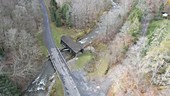 Millbrook Covered Bridge, aerial