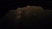 Stars reflected in Lake Sabrina, USA