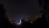 Night sky over Neuschwan Castle, Germany