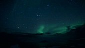 Northern lights timelapse, Arctic
