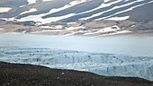 Glacier panning shot, Arctic