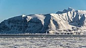 Glacier and sea ice timelapse, Arctic