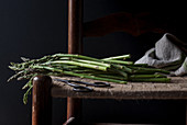 Wild asparagus on chair