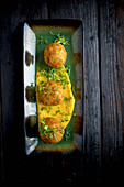 Fishballs with Spicy Saffron Mayonnaise