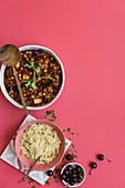 Lamb tagine with chickpeas and cherries