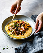 Polenta with mushrooms