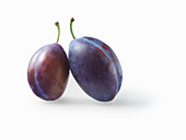 Two purple plums