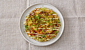 Japanese vegetable pancakes – 'okonomiyaki'