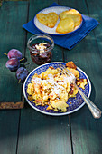 Potato kaiserschmarrn with raisins